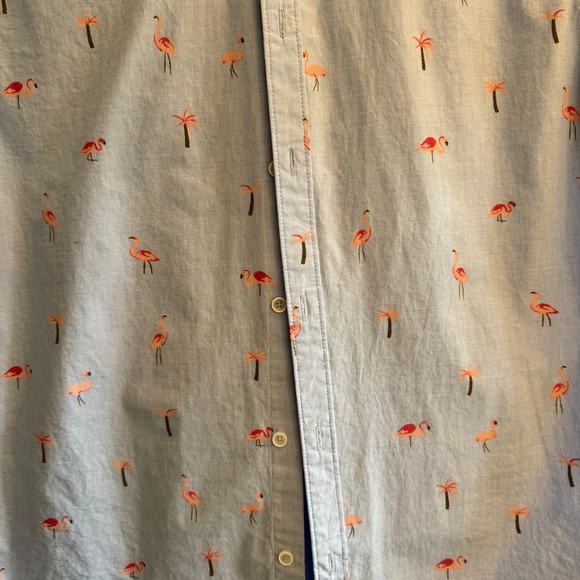 Denim & Flower button down 100% cotton ss - Picture 4 of 6